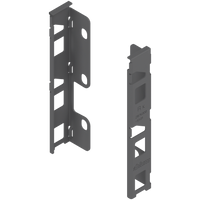 BLUM ZB7K000S Uchwyt drewnianej ścianki tylnej LEGRABOX, wys. K (144 mm), prawy+lewy ANTRACYT MAT