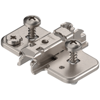 BLUM 174H7130E CLIP prowadnik, krzyżakowy, 3 mm, Stal, z kołkiem rozporowym EXPANDO, RW: mimośród