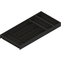 BLUM ZC7S650BS3 AMBIA-LINE wkład na sztućce do szuflady standardowej, do LEGRABOX/MERIVOBOX, tworzywo sztuczne/stal, 6 przegródka na sztućce, dł.=650 mm, szerokość=300 mm CZARNY MAT