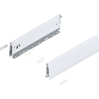 BLUM 470M3502S Bok MERIVOBOX, wysokość M (91 mm), dł.=350 mm, lewy+prawy, JEDWABIŚCIE BIAŁY MAT