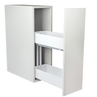 SMARTT KOSZ CARGO DO SZAFKI 25 CICHY DOMYK PEŁNE DNO WYSUW 2 POZIOMY PROWADNICE BLUM BIAŁY