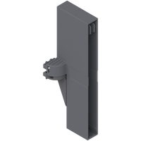 BLUM Z40L0002 ORGA-LINE uchwyt listwy poprzecznej, do szuflady z wysokim frontem TANDEMBOX intivo, prawy, lewy CIEMNOSZARY