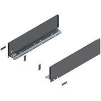 BLUM 770K5002 Bok szuflady LEGRABOX, wysokość K (128.5 mm), dł.=500 mm, lewy+prawy, do LEGRABOX pure ANTRACYT MAT