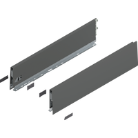 BLUM 470K5502S Bok MERIVOBOX, wysokość K (129 mm), dł.=550 mm, lewy+prawy, ANTRACYT MAT