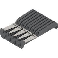 BLUM ZSZ.02M0 ORGA-LINE wkład na noże, na 4 duże i 5 małych noży, szerokość=177.5mm INOX