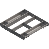 BLUM ZSI.60VUI7 ORGA-LINE wkład kombi (całkowite wypełnienie), do szuflady standardowej TANDEMBOX, dł. NL=550 mm, szer. korpusu KB=600 mm INOX