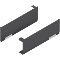 BLUM 22.8000 Zestaw zaślepek AVENTOS HF/HS/HL top, gładki, prawy+lewy CIEMNOSZARY