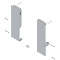 BLUM ZIF.76D0 Mocowanie frontu TANDEMBOX , wys. D, do szuflady wewnętrznej z pojedynczym relingiem, lewe+prawe DO TANDEMBOX ANTARO SZARY