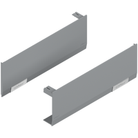 BLUM 22.8000 Zestaw zaślepek AVENTOS HF/HS/HL top, gładki, prawy+lewy, nadrukowany JASNOSZARY