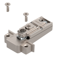 BLUM 175H5A00 CLIP prowadnik, prosty, 0 mm, Cynk, Wkręty, RW: mimośród, do wąskiej ramki aluminiowej